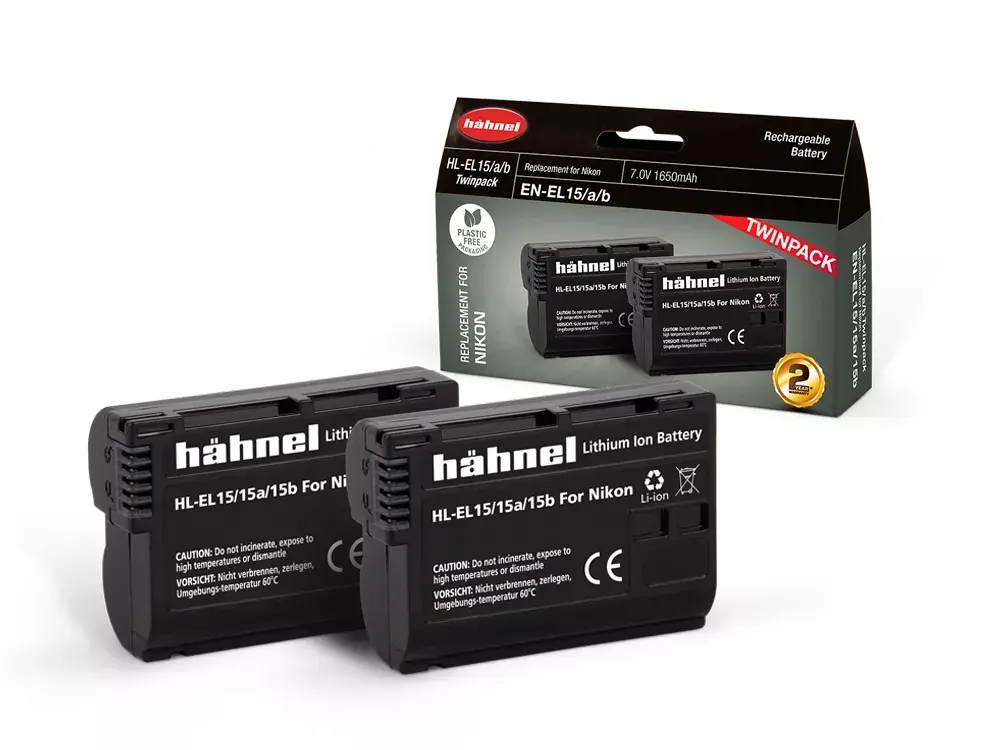 Hahnel HL-EL15/15a/15b komplekts 1650 mAh Photo 2
