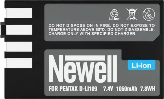 Akumulators Newell D-Li109 priekš Pentax 7,4V 1050mAh Photo 3