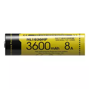 Nitecore Rechargeable Battery Li-Ion 3.6V NL1836HP 3600mAh