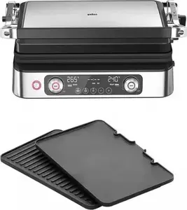 Электрогриль BRAUN MultiGrill 9 CG9140 — чёрный, универсальный кухонный гриль