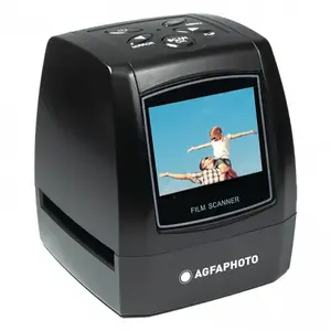AgfaPhoto AFS100 Film and Slide Scanner with CMOS Sensor 1800 x 3600 DPI LCD Screen USB Black