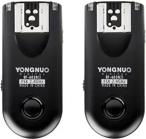 Wireless Trigger Set Yongnuo RF603N II with N1 Cable for Nikon — Radio Trigger Kit for Nikon Cameras
