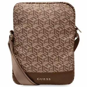 Tablet bag GUESS GUTB10HGCFSEW for 10-inch tablets, brown, protective sleeve