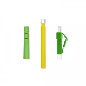 Qoltec fibre optic connector LC/APC 54431 single-mode green silver yellow