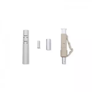 Qoltec 54450 fibre optic connector LC Multi-mode Beige Silver