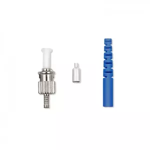 Qoltec 54441 Fibre Optic Connector ST Single-mode Blue Silver 200 pcs