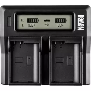 Зарядное устройство Newell двухканальное DC-LCD для аккумуляторов Sony NP-FP NP-FH NP-FV (MPN NL0231)