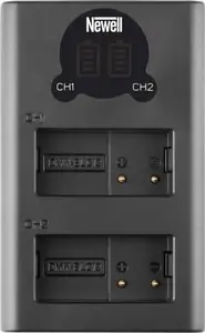 Зарядное устройство Newell DL-USB-C двухканальное для аккумуляторов DMW-BLF19 Panasonic — питание USB-C