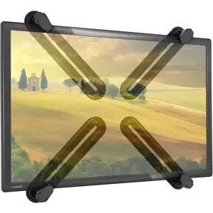 Techly ICA-LCD VESA-M100 Pole Monitor Adapter for 13 to 27 Inch Screens up to 8 kg Black