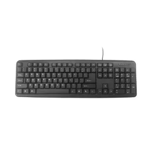 Gembird KB-U-103 keyboard USB US English Black Full-size Wired 104 keys