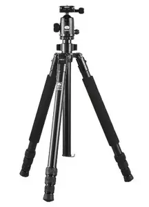 Штатив Sirui R-2004 для цифровых/плёночных камер — 3 секции, нагрузка до 15 кг, высота 161 см, минимум 36 см, 1.7 кг, черный