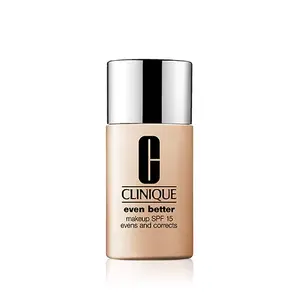Foundation Clinique Even Better Makeup Broad Spectrum SPF 15 — shade Alabaster, bottle dispenser
