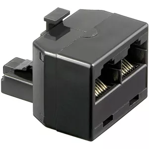 Goobay SDN T-Adapter RJ45 male to 2x RJ45 female black