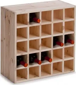 Wine rack ZELLER 13172 — storage stand for 25 bottles