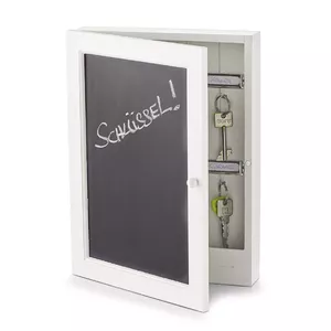 Key Cabinet Zeller Present 15124 MDF Black White 220x50x300mm