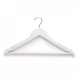 Clothing hanger ZELLER 17141, plastic, white, 435 mm, set of 4