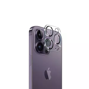 Защитное стекло для экрана и объектива Crong CRG-LSIP14P для Apple iPhone 14 Pro / 14 Pro Max, прозрачное, 1 шт.
