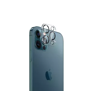 Защитное стекло Crong для экрана и камеры iPhone 12 Pro CRG-LSIP12P — прозрачное, термопленка/стекло, ударо-, царапо- и противоударное, 1 шт.