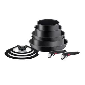 Mixed set Tefal Ingenio Unlimited L76491 10 pcs Aluminium Black