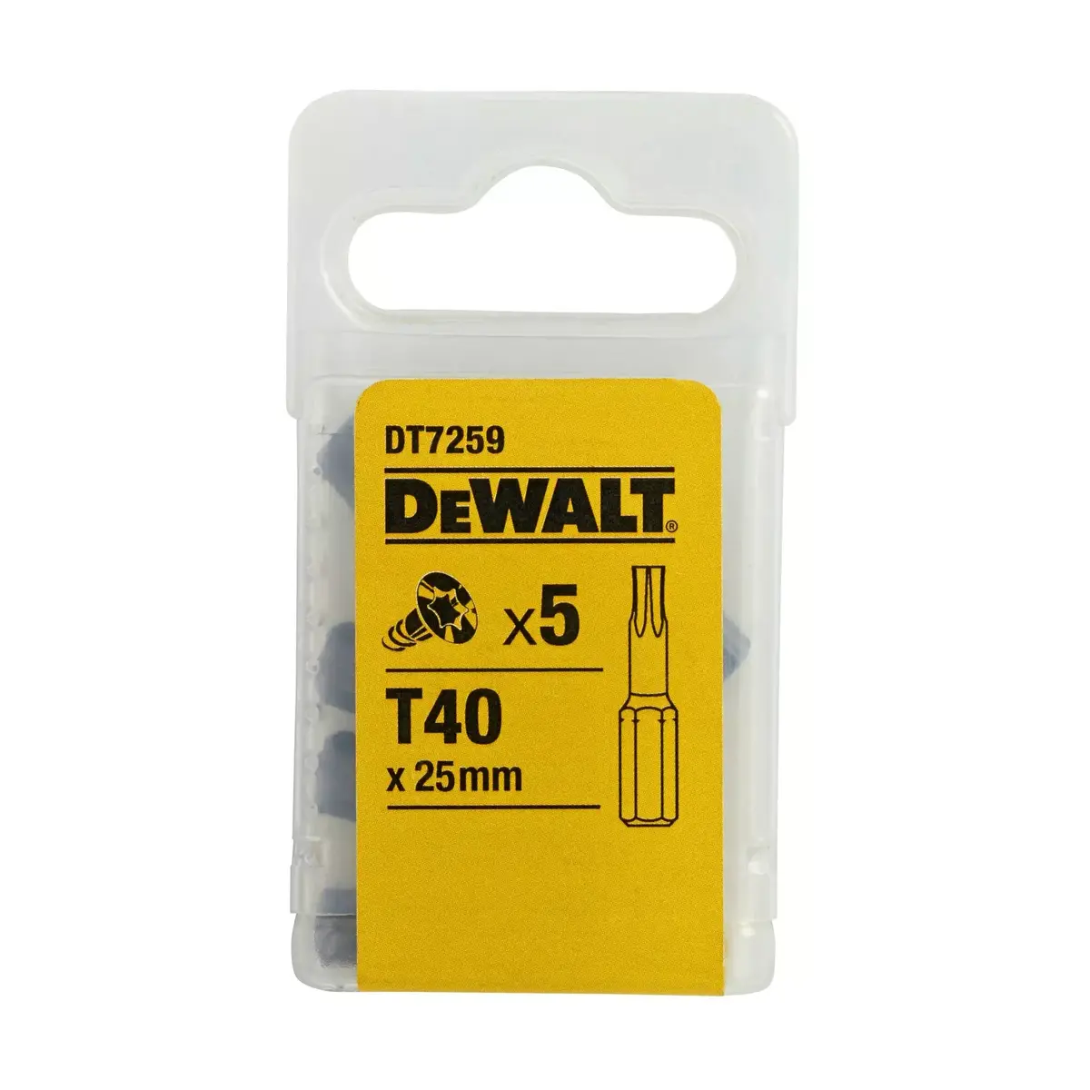 DeWalt DT7259 screwdriver bit, 25 mm, 5 pcs Photo 3