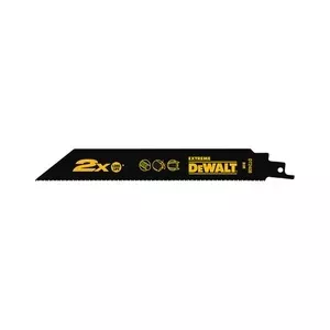 Пильное полотно для лобзика DeWalt DT2307L, высокоуглеродистая сталь (HCS), для дерева, шаг зуба 4,2 мм, длина 228 мм, 5 шт.