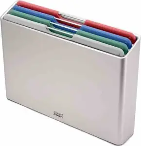 Chopping Board Joseph Joseph Folio Steel L 60215, foldable stainless-steel-edge design