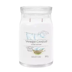 Восковая свеча Yankee Candle 1630644E в цилиндре, аромат хлопка и лимона, 567 г