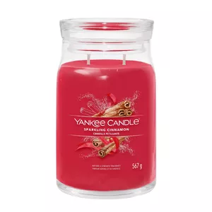 Vaska svece cilindrs Yankee Candle 1629975E Kanēļa Neļķe Sarkanā 157mm 9.3cm 567g