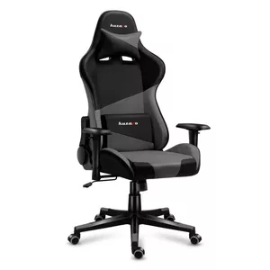 Игровое кресло Huzaro Force 6.2 — тканевое сиденье-бакет, регулировка высоты 44–53,5 см, макс. нагрузка 130 кг, стальное основание, чёрно-красное