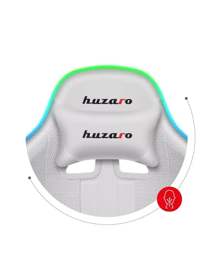 Игровое кресло Huzaro FORCE 4.7 RGB White Photo 15