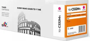 Картридж с тонером TB Print TO-C332MN для OKI C332, пурпурный (magenta), новый, совместимый с OKI C332