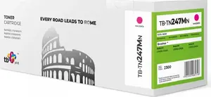 Toner cartridge TB Print TB-TN247MN for Brother TN247M, magenta, new, compatible replacement