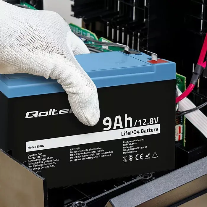 LiFePO4 akumulators QOLTEC 53700 12.8V 9Ah Photo 4