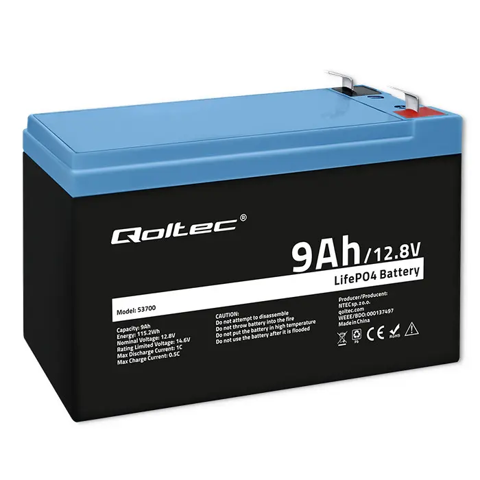 LiFePO4 akumulators QOLTEC 53700 12.8V