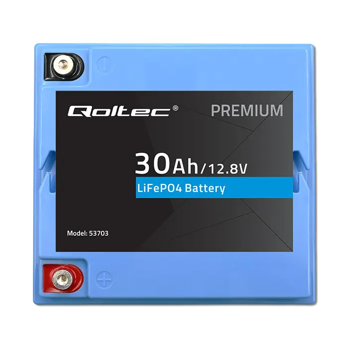 QOLTEC LiFePO4 akumulators 12.8V 30Ah ar BMS Photo 7