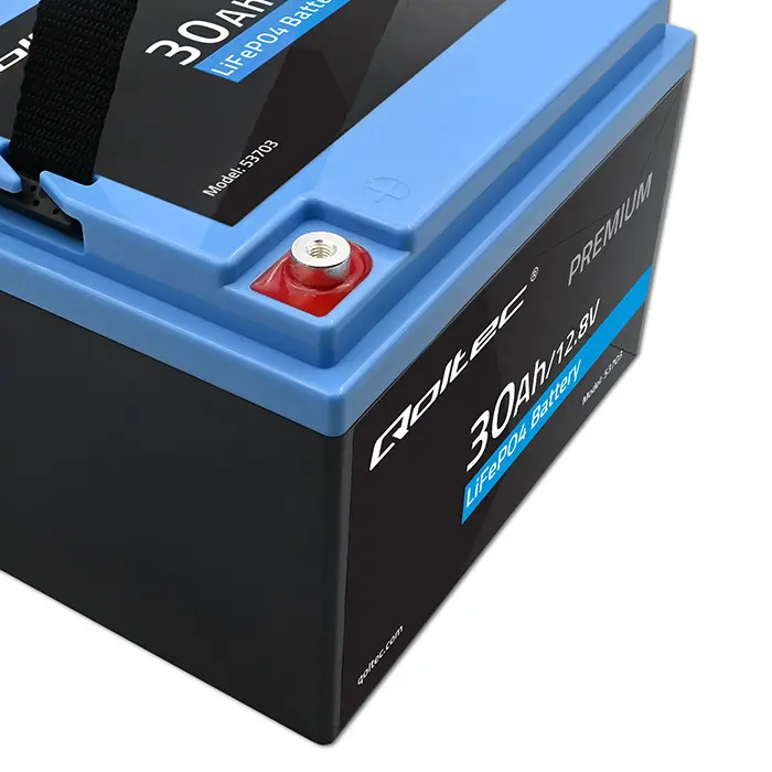 QOLTEC LiFePO4 akumulators 12.8V 30Ah ar BMS Photo 11