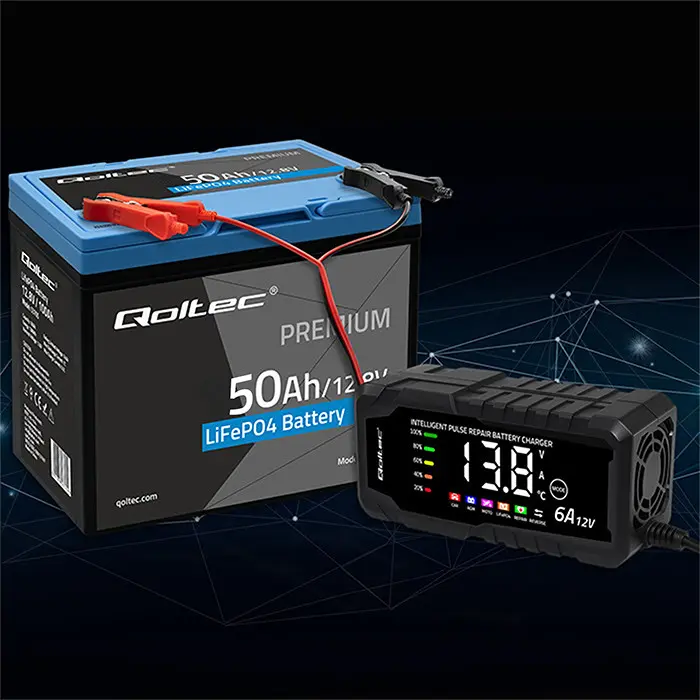 LiFePO4 battery QOLTEC 53704 12.8V 50Ah Photo 10