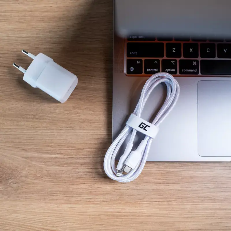 Green Cell Lightning uz USB‑C kabelis GC PowerStream 1 m Photo 8