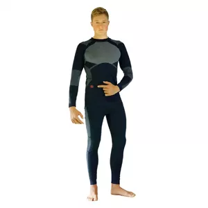 Body protection vest Glovii GXBL for skiing and snowboarding, unisex, L, black, breathable, rechargeable battery