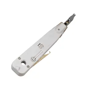 Punch down tool A-LAN NI004, hardened steel blade, rubber handle, white