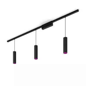 Philips Hue Perifo Straight Ceiling Base Kit viedais piekārtais gaismeklis melns 15.6 W Bluetooth un Zigbee