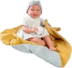 Leļļa Antonio Juan Recien Nacida Carla 40 cm AJ33229 – jaundzimušā lelle, mīksts ķermenis