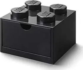 LEGO Desk Drawer Room Copenhagen — LEGO 4 black Noppen desk drawer accessory