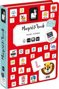 Magnetic Learning Book Janod Magnetibook Polish Alphabet J02593 – magnetic letters and illustrations for early literacy