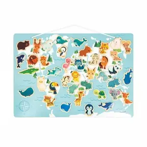 Magnetic puzzle JANOD J05468 40 pcs Animals for ages 2-6