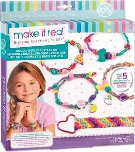 Bracelet making kit make it real 1316 — beads and string set for DIY jewelry