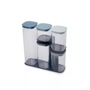 Food Storage Set Joseph Joseph Podium Rectangular 5 pcs Blue Transparent