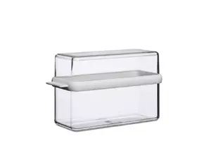 Mepal Stora Rectangular Food Storage Container 1.6 L Transparent and White