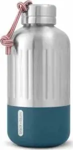 Vacuum flask black blum BAM-EIWB-S005 0.65 L — Stainless steel, Nylon & Silicone, Silver/Turquoise
