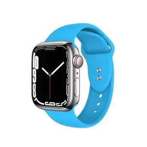 Ремешок для совместимых с Apple смарт-часов Crong CRG-40LQB-BLU синий силиконовый